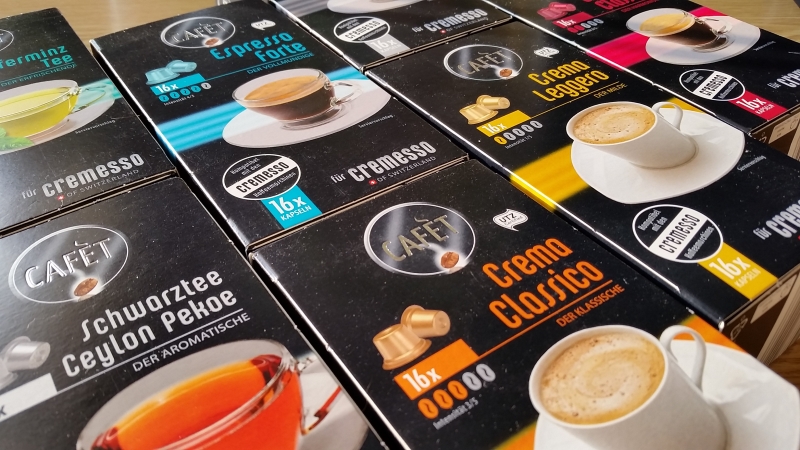 Das Kapsel-Sortiment der Marke CAFÈT | Bild: Redaktion