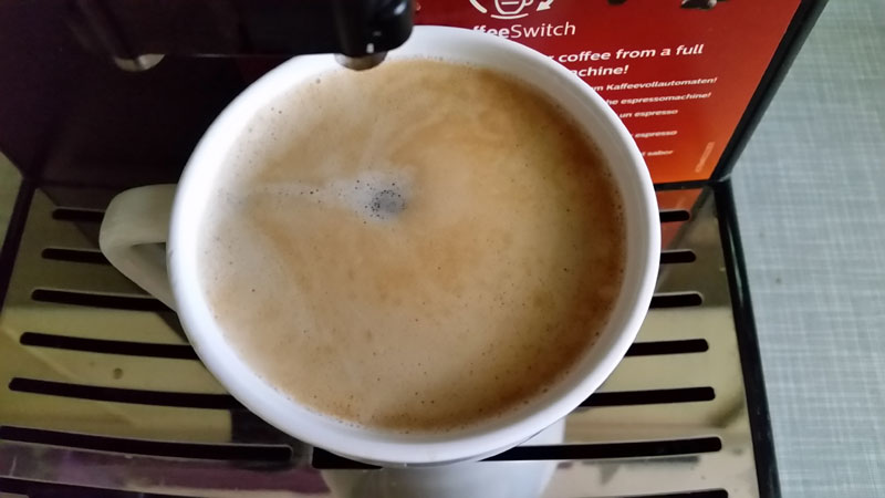 Mit der Crema sieht der Kaffee nicht nach Filterkaffee aus | Foto: Redaktion