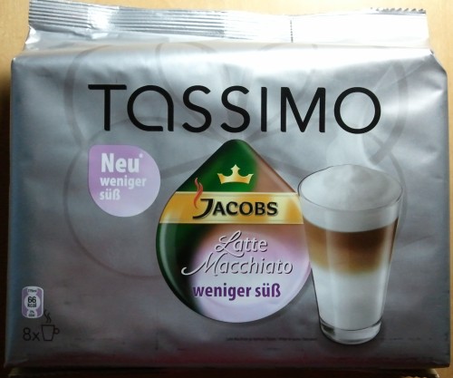 Tassimo Latte Macchiato weniger süß